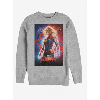 Marvel Captain Marvel Grey Sweatshirt for Men