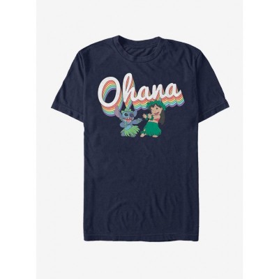 Disney Lilo & Stitch Rainbow Ohana Unisex T-Shirt