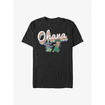 Disney Lilo & Stitch Rainbow Ohana Unisex T-Shirt