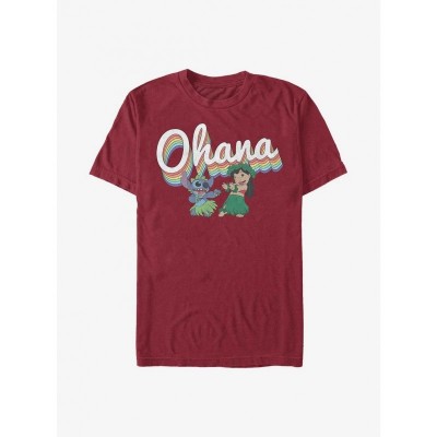 Disney Lilo & Stitch Rainbow Ohana Unisex T-Shirt