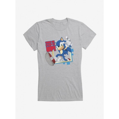 Sonic The Hedgehog 3D Step Up Girls Lightweight Cotton T-Shirt