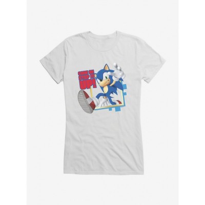 Sonic The Hedgehog 3D Step Up Girls Lightweight Cotton T-Shirt