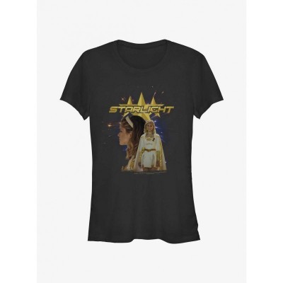 Boys Starlight Girls T-Shirt in Black - Lightweight Cotton