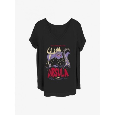 Disney Ursula Sea Witch T-Shirt for Girls - Plus Size Black