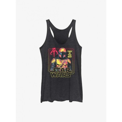 The Mandalorian Protector Girls Tank Top - Black