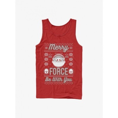 Star Wars Merry Force Child Red Tank Top for Men