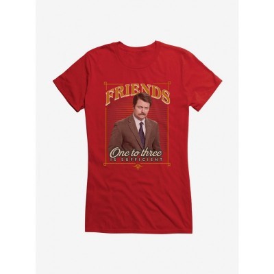 Parks And Rec Sufficient Friends Junior T-Shirt