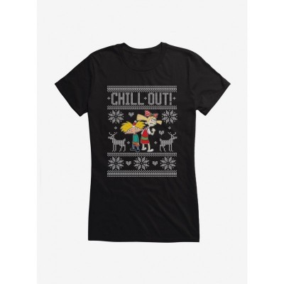 Hey Arnold! Cool Chill Out Graphic Tee for Girls