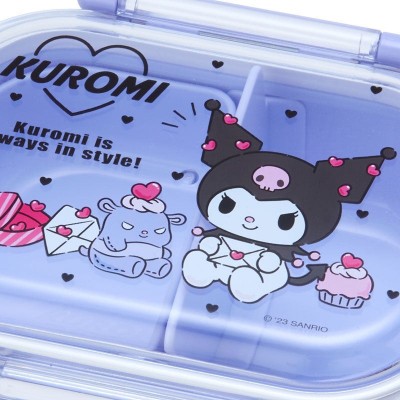 Kuromi Cute Lunch Box for Girls with Snap Closure and Divider