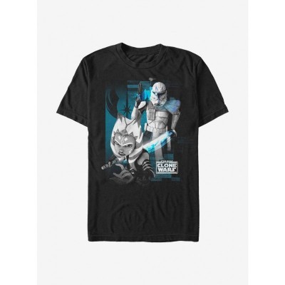 Star Wars Clone Wars Crew Neck T-Shirt - Black Men's