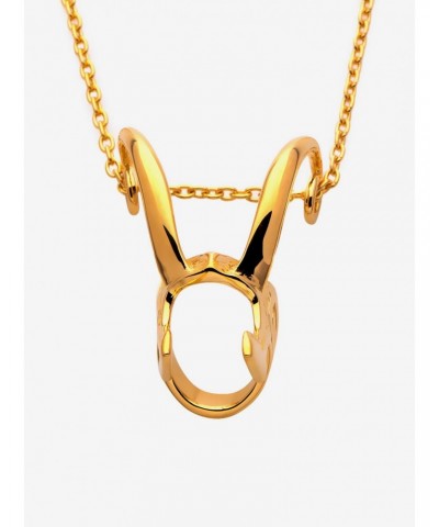 Marvel x RockLove Loki Helmet Pendant Necklace Gold $54.00 Merchandises