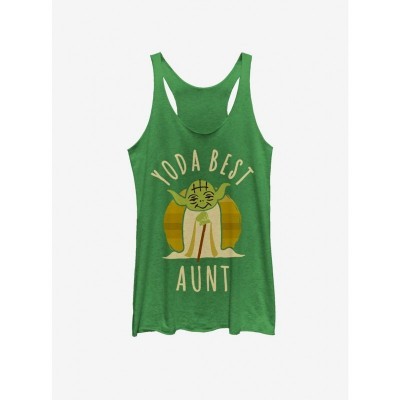 Yoda Quote Green Tank Top for Girls