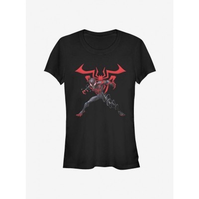 Marvel's Miles Morales Venomized Icon T-Shirt - Black for Girls