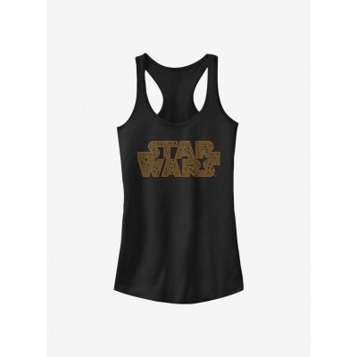 Star Wars Inspired Girls Force Filled Logo Tank Top - Black