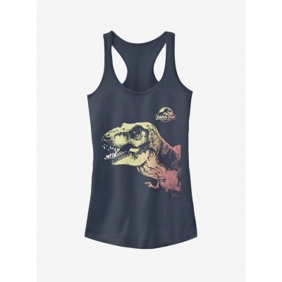 Sneaky T. Rex Girls Tank Top in Blue
