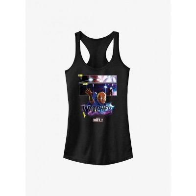Marvel's I Am The Watcher Graphic Tank Top for Girls - Black