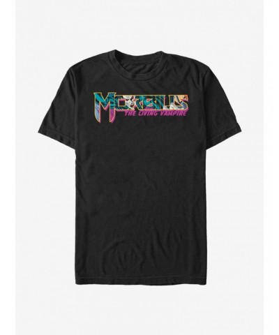 Marvel Morbius The Living Vampire Panels Collage Title T-Shirt $8.22 Merchandises