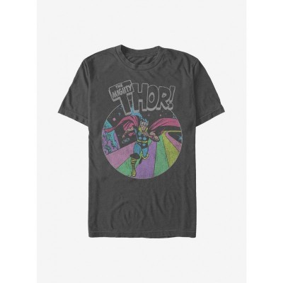 Marvel's Grunge Thor T-Shirt for Men in Grey