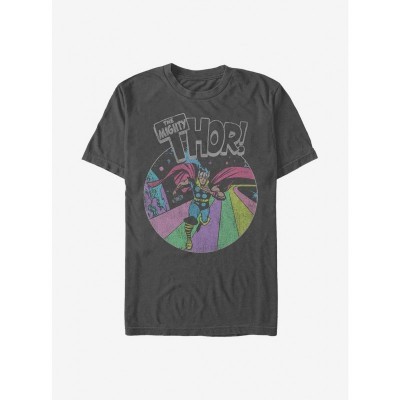 Marvel's Grunge Thor T-Shirt for Men in Grey