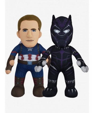 Marvel Captain America and Black Panther Bleacher Creatures Plush Bundle $18.76 Plush Bundles