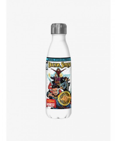 Marvel Doctor Strange in the Multiverse of Madness Comic Cover Stainless Steel Water Bottle $7.57 Water Bottles
