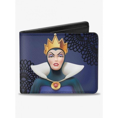 Disney Men's Vegan Leather Evil Queen Bifold Wallet