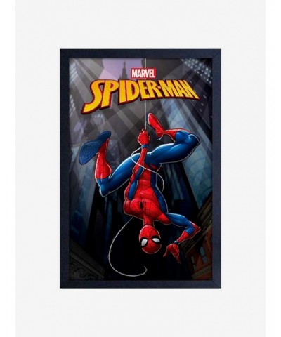 Marvel Spiderman Upside Down Framed Wood Wall Art $7.47 Merchandises