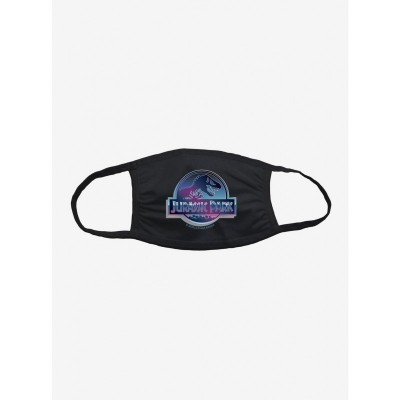 Jurassic Park Black Logo Face Mask - Unisex Anti-Microbial Design