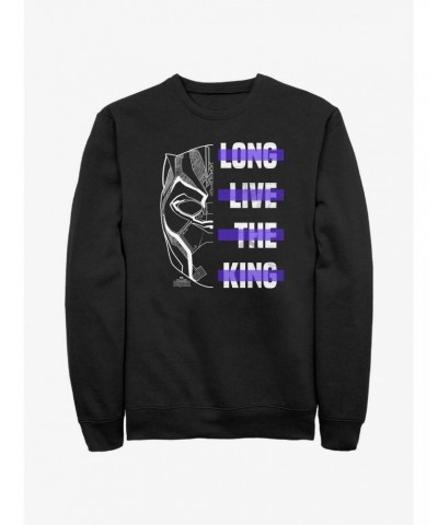 Marvel Black Panther Long Live The King Sweatshirt $12.99 Sweatshirts