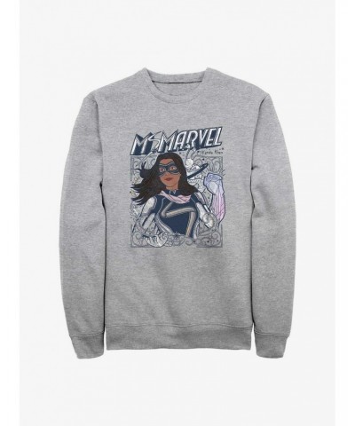 Marvel Ms. Marvel Doodle Kamala Sweatshirt $14.17 Sweatshirts