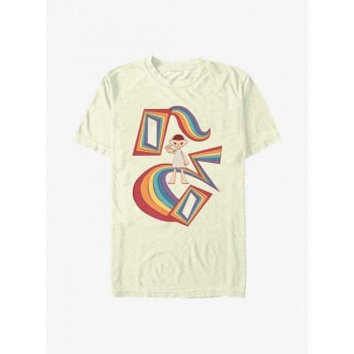 Stranger Things Eleven Rainbow Tee - Unisex Beige