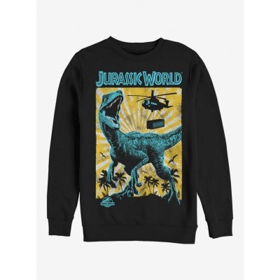 Jurassic Park Men's Black Capture and Contain Cotton Sweatshirt