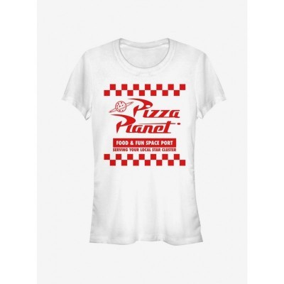Disney Pixar Toy Story Pizza Planet Tee for Girls - White