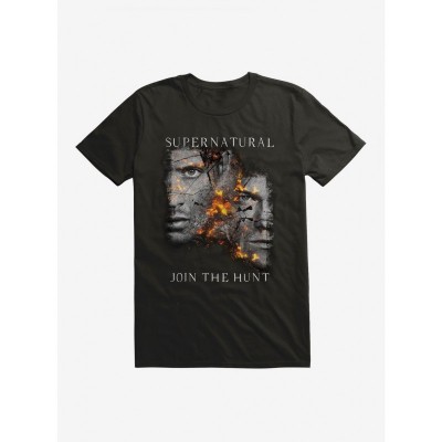 Supernatural Fire Crackle Shirt for Men - Lightweight Cotton Sam & Dean Tee