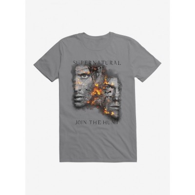 Supernatural Fire Crackle Shirt for Men - Lightweight Cotton Sam & Dean Tee