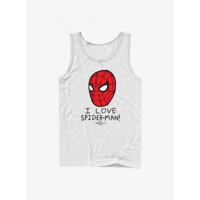 Marvel No Way Home Spider-Man Love Tank Top - White Men's