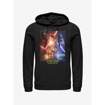 Star Wars The Force Awakens Movie Poster Hoodie - Unisex Black