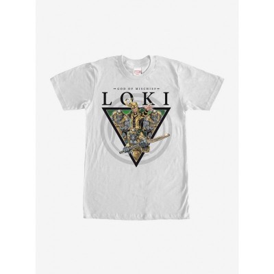 Marvel Loki God of Mischief Minion T-Shirt - Unisex White