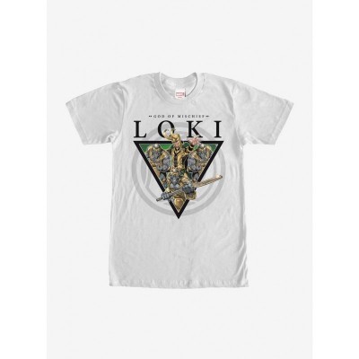 Marvel Loki God of Mischief Minion T-Shirt - Unisex White