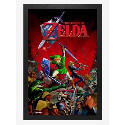 The Legend of Zelda Framed Battle Poster