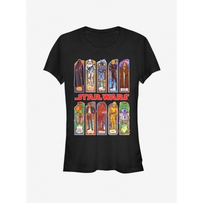 Star Wars Casting Call Tee for Girls - Black Cotton