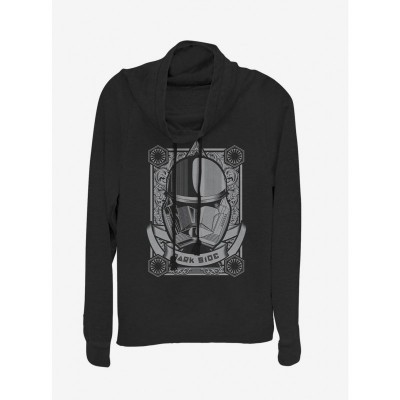 Star Wars Skywalker Trooper Cowl Top for Girls - Lightweight Black Sweatshirt