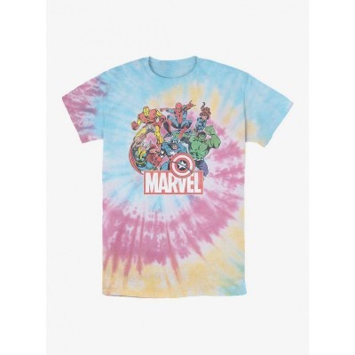 Marvel Heroes Avengers Tie Dye T-Shirt for Men - Multi Colors