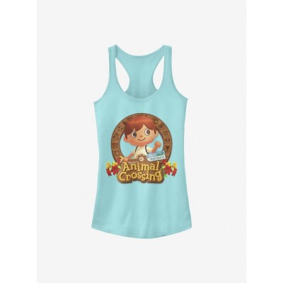 Nintendo Animal Crossing Girls Cotton Tank Top - Blue