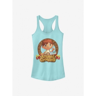 Nintendo Animal Crossing Girls Cotton Tank Top - Blue