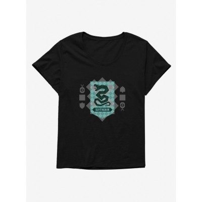 Harry Potter Slytherin Crest Plus Size Tee for Girls