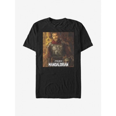 Star Wars Mandalorian Marshall Graphic Tee - Black Men's