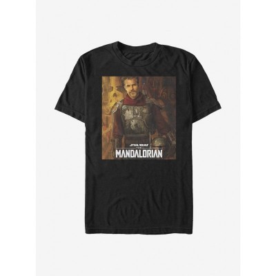 Star Wars Mandalorian Marshall Graphic Tee - Black Men's