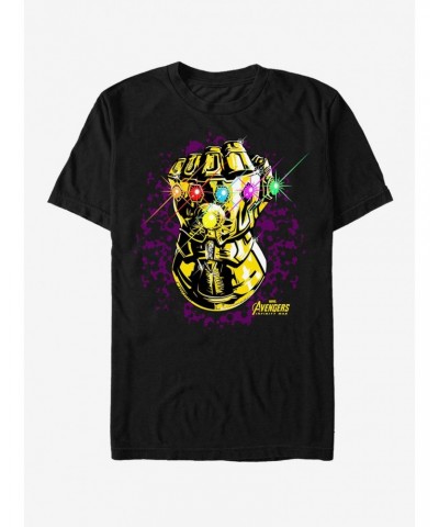 Marvel Avengers: Infinity War Gauntlet Sparkle T-Shirt $7.27 T-Shirts