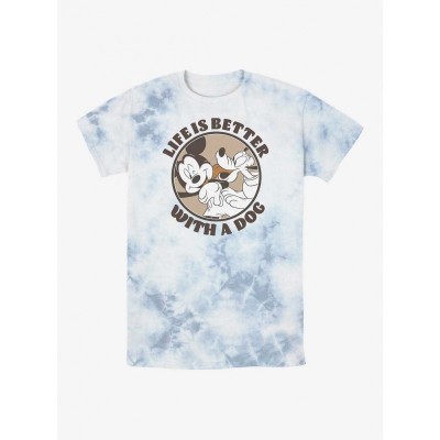 Disney Mickey Mouse Tie-Dye T-Shirt for Men - Multi Colors